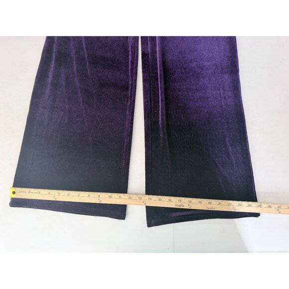 NWT Lulus Kylinna Velvet Sleeveless Wide-Leg Jumpsuit M Purple Wide Leg Holiday - Picture 16 of 16